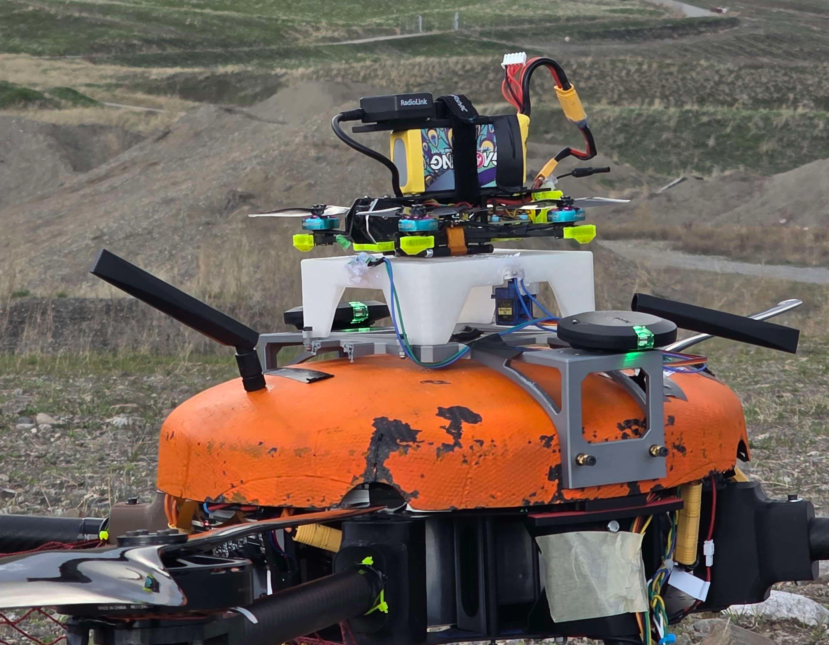 Scout Drone Mounted and Locked on Jellyfish